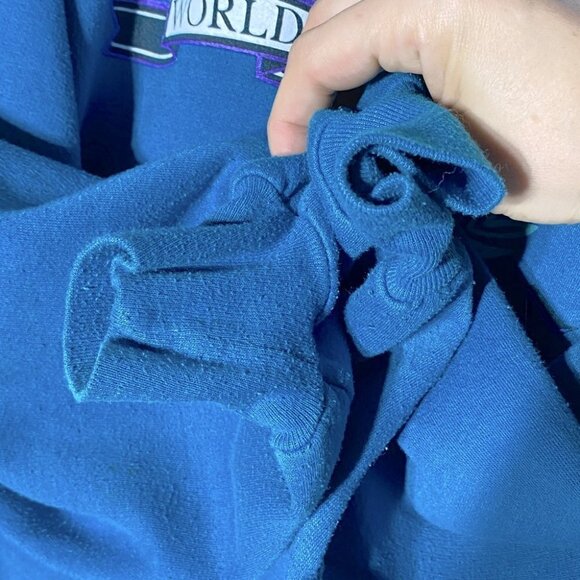 Vintage Turquoise Jasper World Class Hoodie  L - Picture 9 of 14